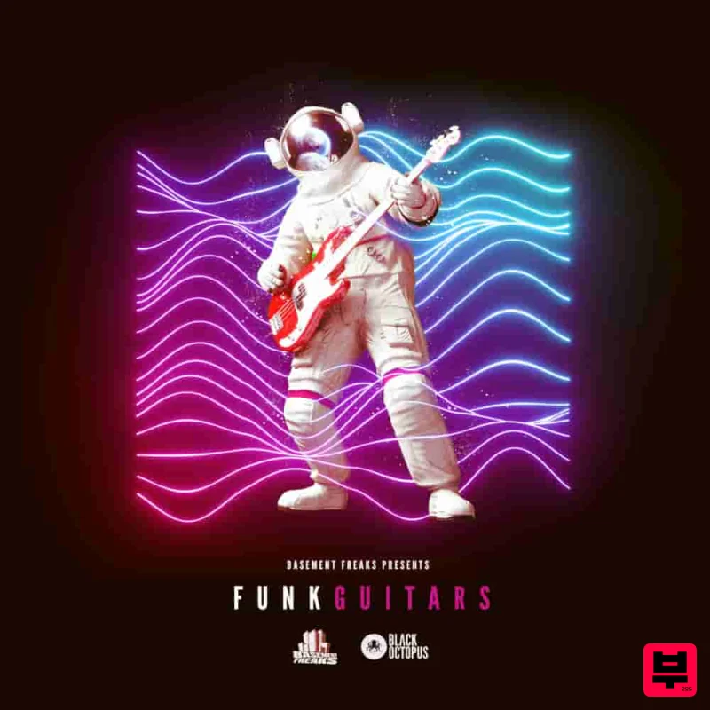 Black Octopus Funk Guitars by Basement Freaks - Professional Music Instrument Photo