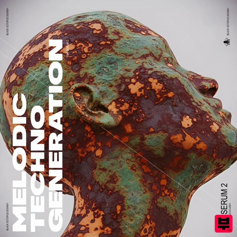 Black Octopus Melodic Techno Generation for Serum 2 - Professional Music Instrument Photo