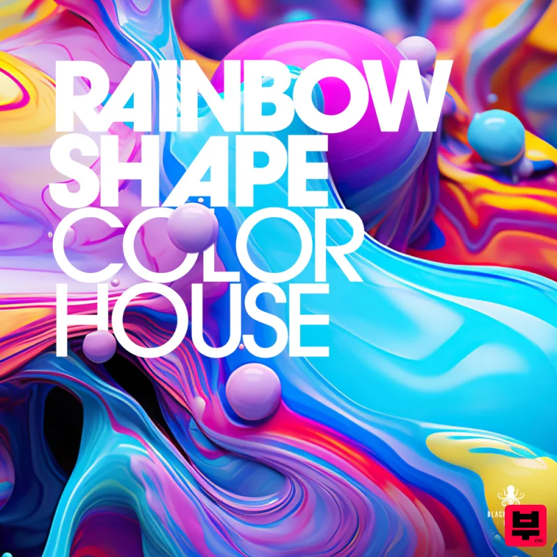 Black Octopus Rainbow Shape - Color House - House