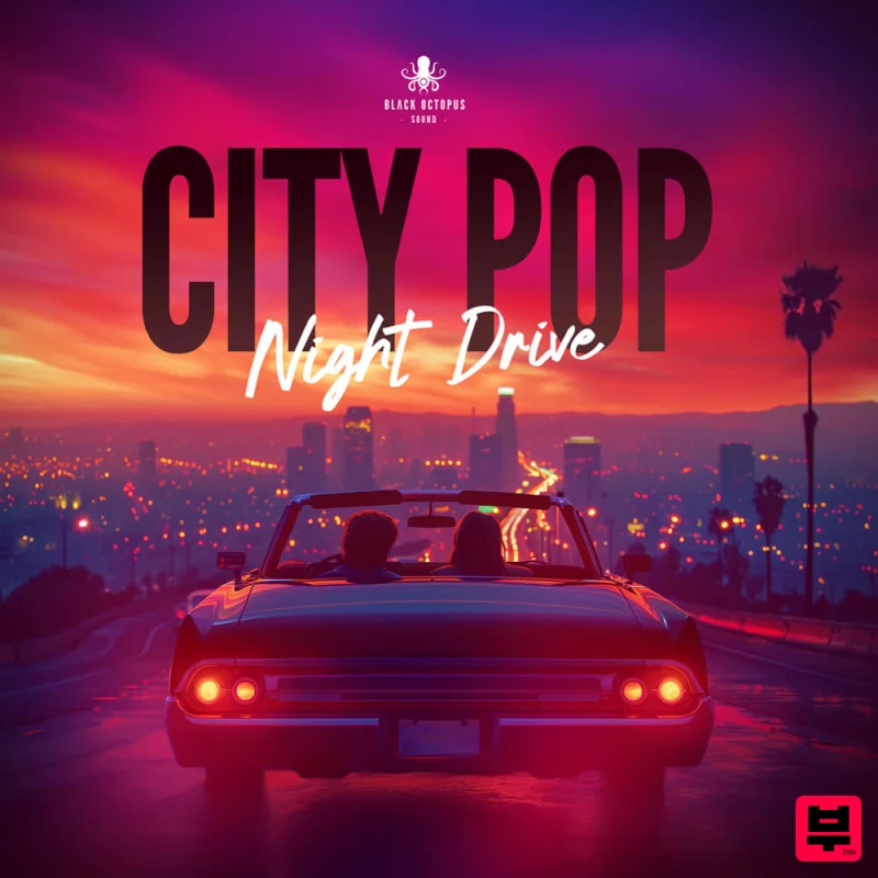 Black Octopus City Pop Night Drive - Professional Music Instrument Photo