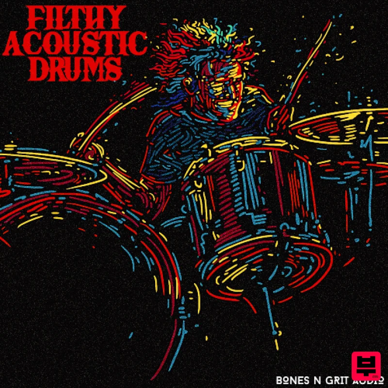 Bones N Grit Audio Filthy Acoustic Drums - Hip Hop