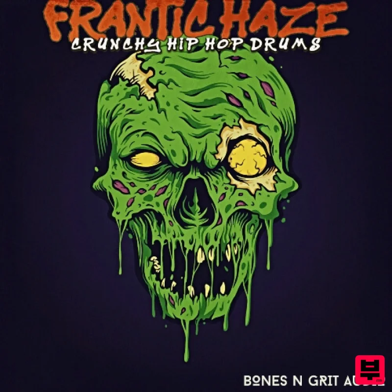 Bones N Grit Audio Frantic Haze: Crunchy Hip Hop Drums - Hip Hop