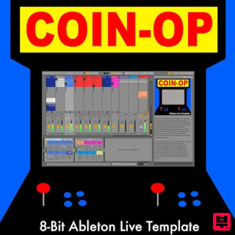 Brian Funk COIN-OP 8-Bit Ableton Live Chip Tune Template - 80s