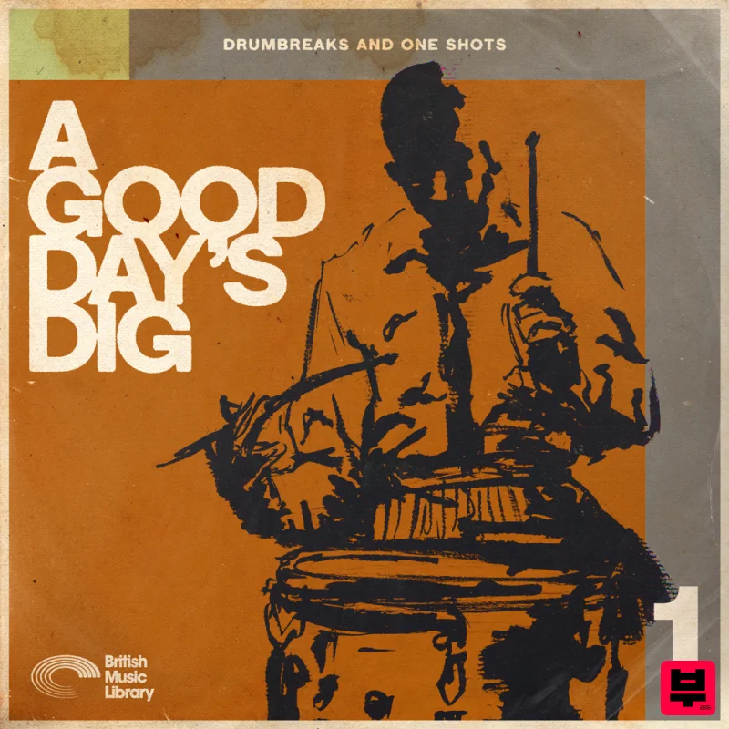 British Music Library A Good Day’s Dig - Drum Breaks 1 - Professional Music Instrument Photo