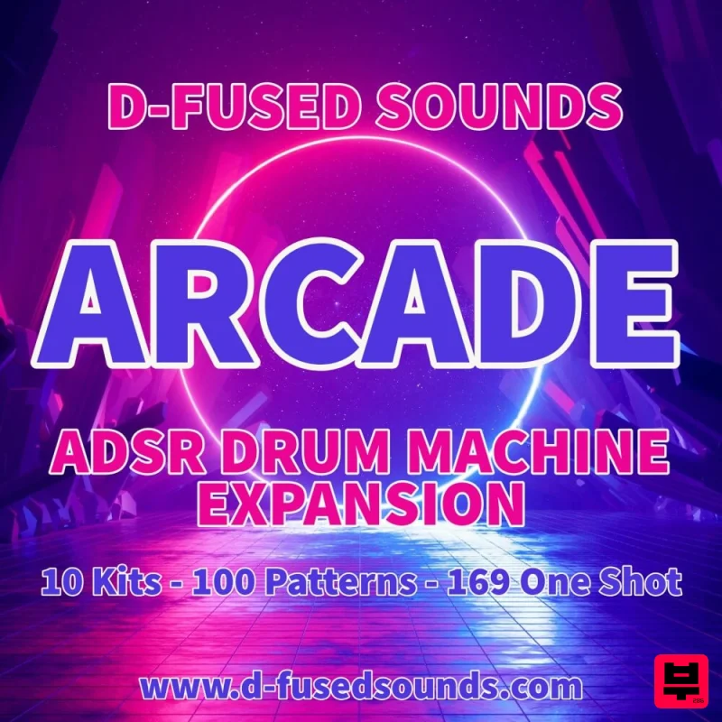 D-Fused Sounds Arcade - ADSR Drum Machine Expansion - Professional Music Instrument Photo