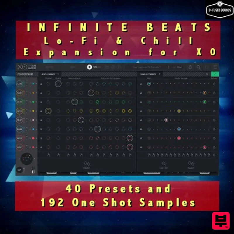 D-Fused Sounds Infinite Beats: Lo-Fi & Chill Expansion for XO - Professional Music Instrument Photo