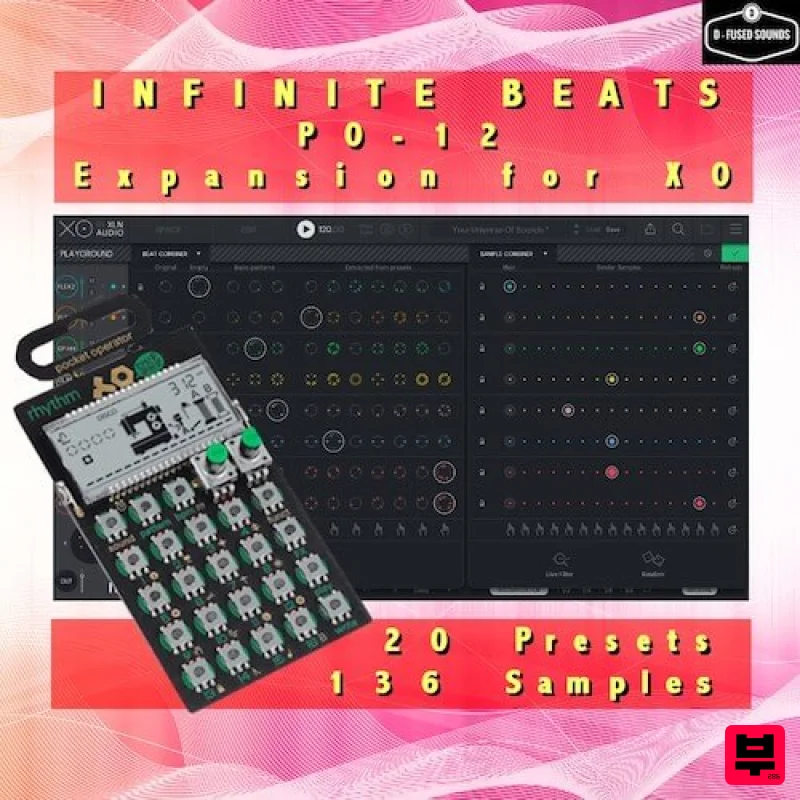D-Fused Sounds Infinite Beats: PO12 Expansion for XO - Professional Music Instrument Photo