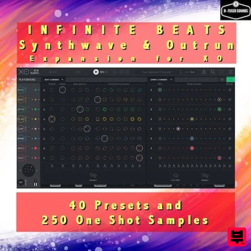 D-Fused Sounds Infinite Beats Synthwave Expansion for XO - Professional Music Instrument Photo