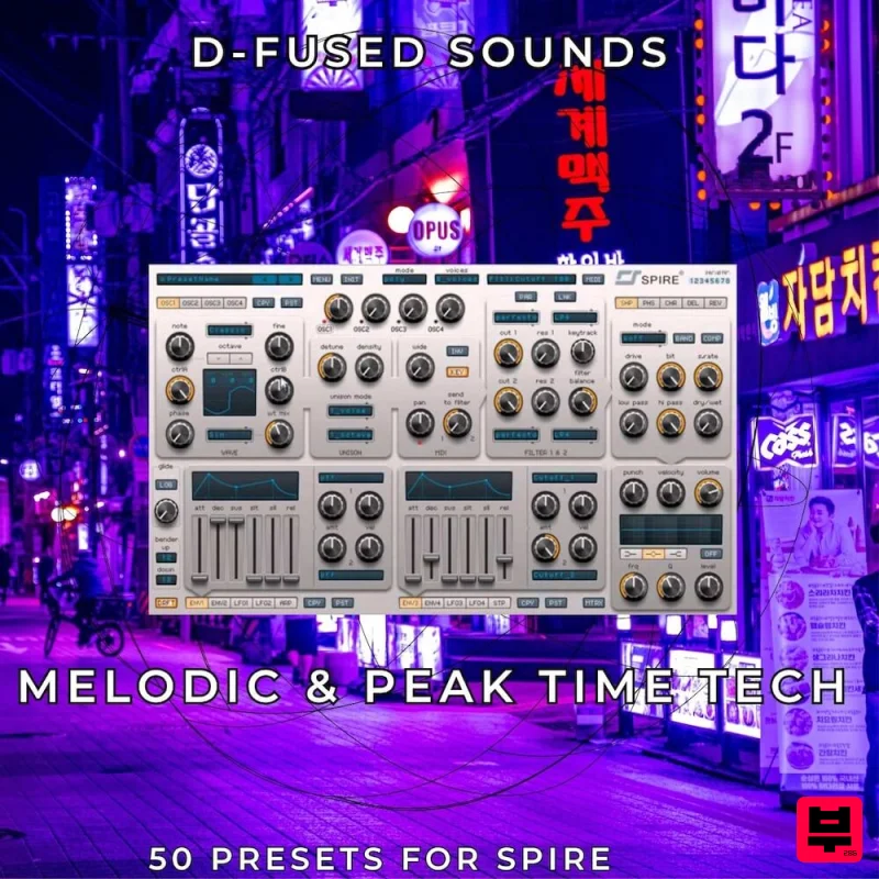 D-Fused Sounds Melodic & Peak Time Tech for SPIRE - Professional Music Instrument Photo