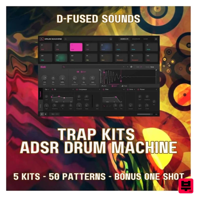 D-Fused Sounds Trap Kits for ADSR Drum Machine - Trap
