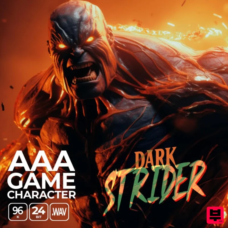 Epic Stock Media AAA Game Character Dark Strider - Sound Effect