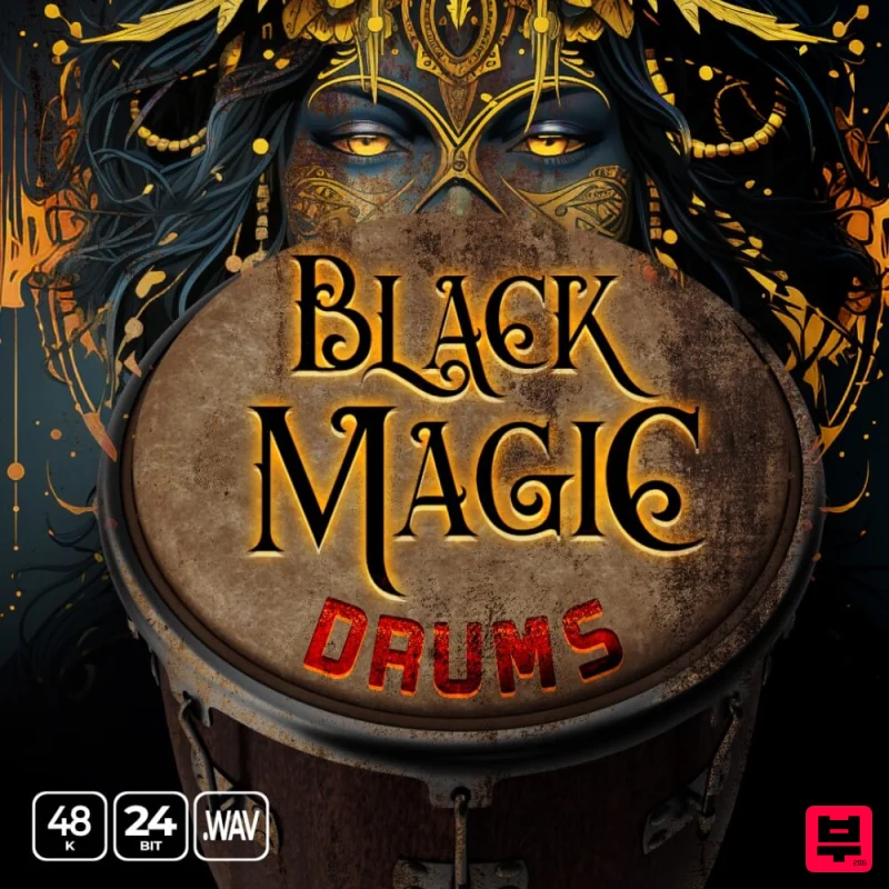 Epic Stock Media Black Magic Drums - Professional Music Instrument Photo