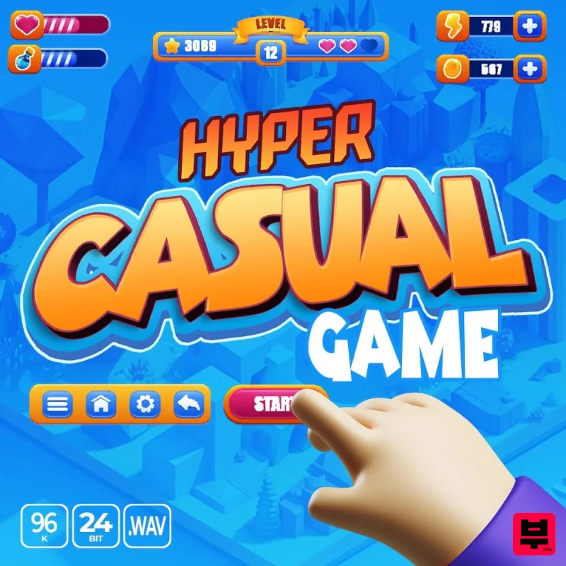 Epic Stock Media Hyper Casual Game UI - Sound Effect