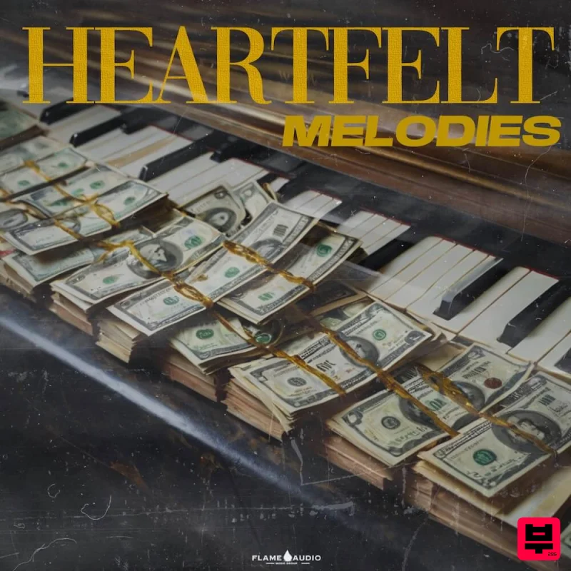 Flame Audio HEARTFELT MELODIES: Trap RnB Piano Stems + Vocals - Trap