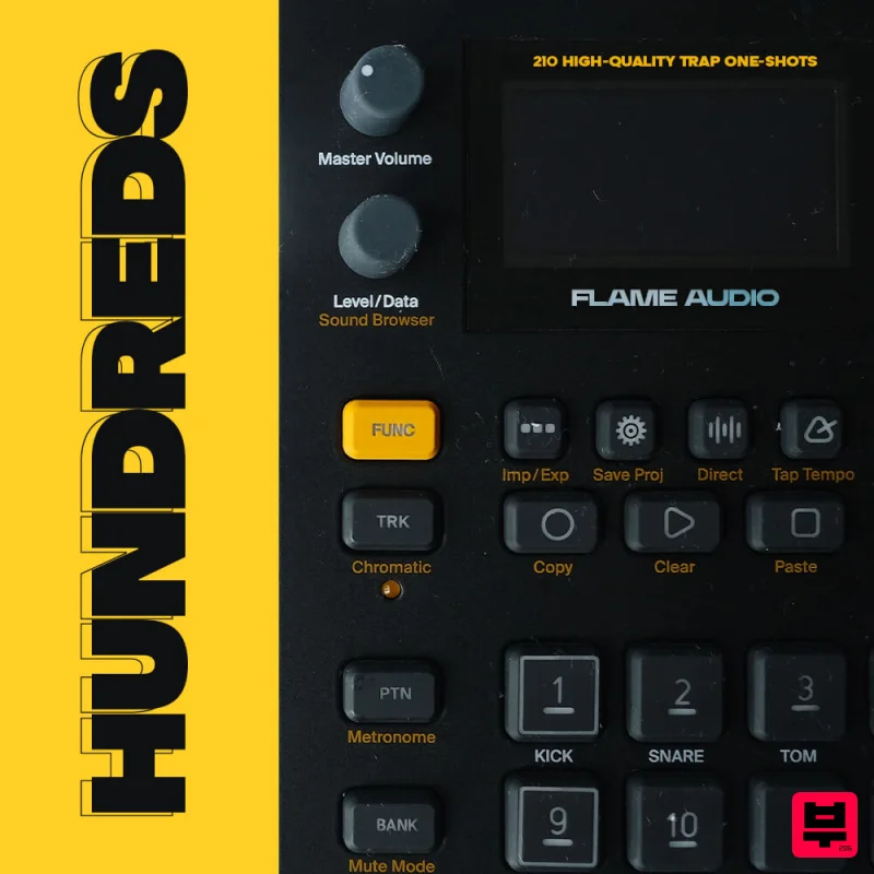 Flame Audio HUNDREDs: Ultimate Trap and Drill Drumkit - Drill