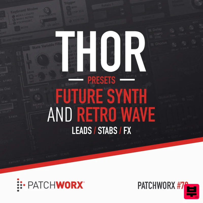Loopmasters Future Synth & Retro Wave Reason Thor Presets - Synthwave