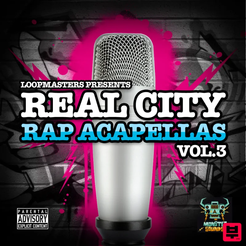 Monster Sounds Real City Rap Acapellas Vol. 3 - Hip Hop