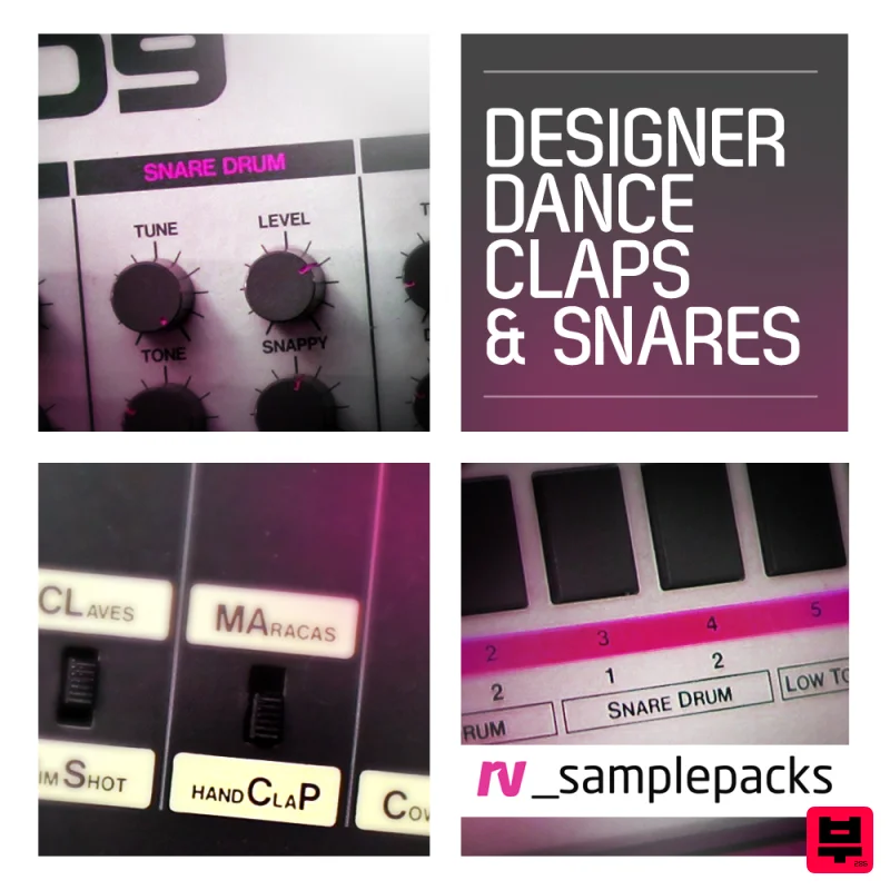 RV Samplepacks Designer Dance Claps  Snares & Stax - House