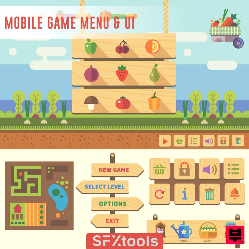 SFXtools Mobile Game Menu & UI - Cinematic