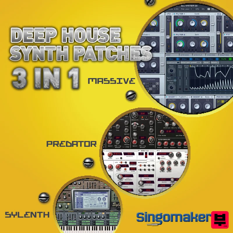 Singomakers Deep House Synth Patches 3 in 1 - Sound Archives