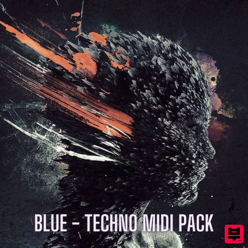 Skull Label Blue - Techno MIDI Pack - Techno