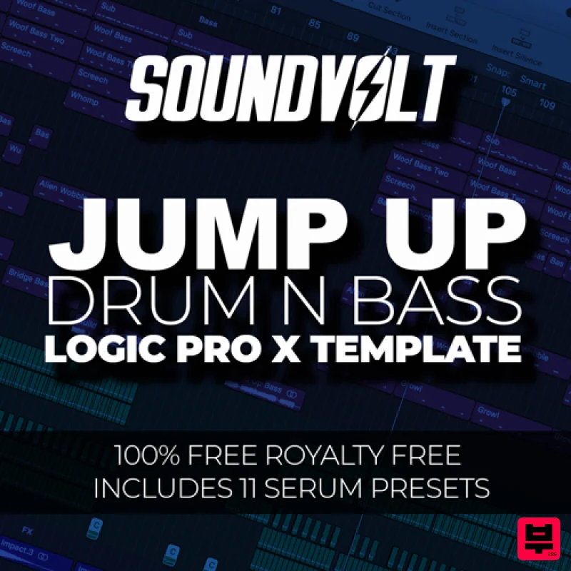 Soundvolt Jump Up DnB Logic Pro X Template - Drum & Bass