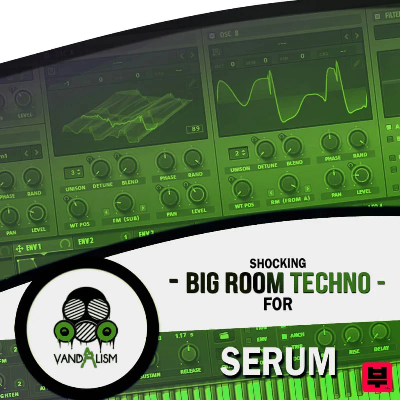 Vandalism Shocking Big Room Techno For Serum - Professional Music Instrument Photo
