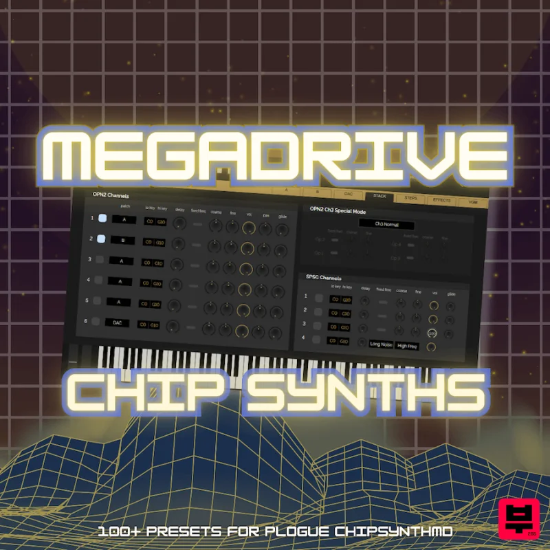 Xenos Soundworks 'Megadrive Chip Synths' for ChipSynthMD - 8Bit
