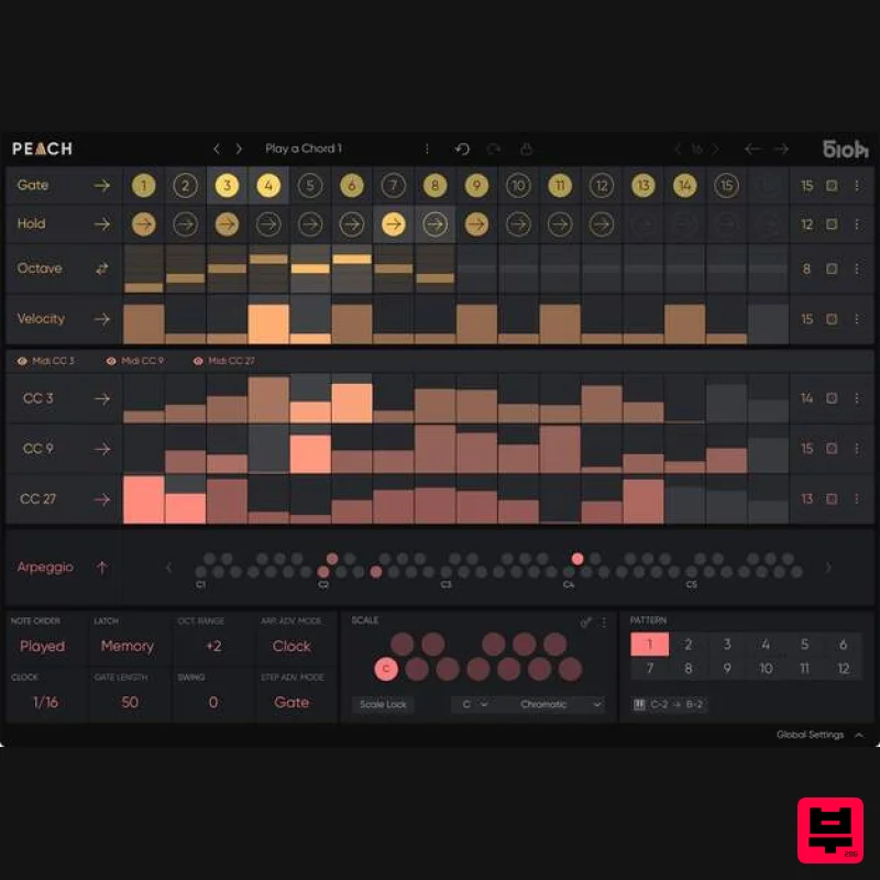 510k PEACH - MIDI Arp