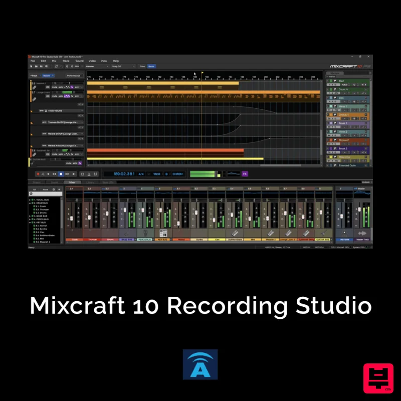 Acoustica Mixcraft 10 Recording Studio - Beat Making Software