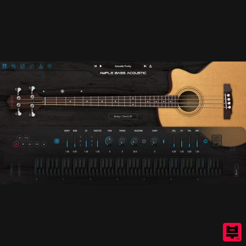 Ample Sound Ample Bass Acoustic - Virtual Instruments