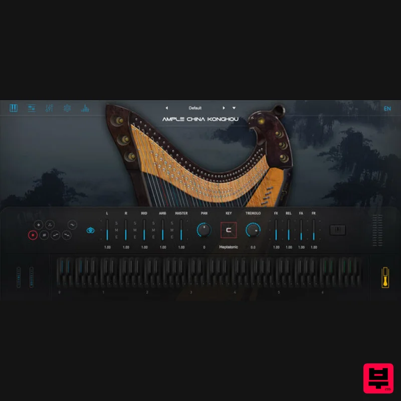 Ample Sound Ample China Konghou - Professional Music Instrument Photo