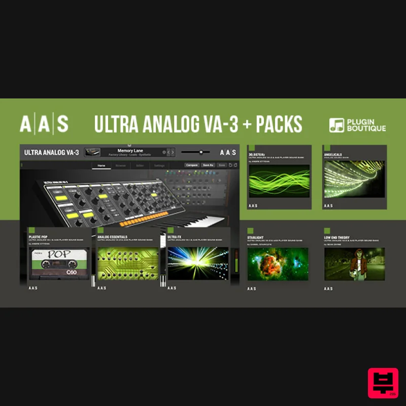Applied Acoustics Systems Ultra Analog VA-3 + PACKS - Complete Collection