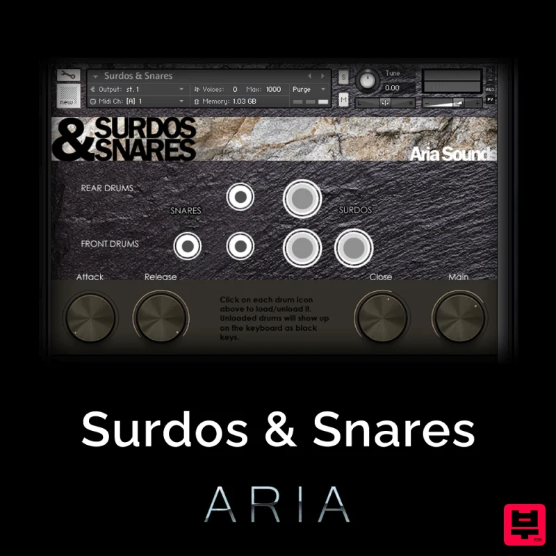 Aria Sounds Surdos & Snares - Kontakt Instrument