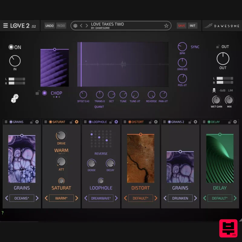 Audio Blast Dawesome LOVE 2 Upgrade from LOVE - Multi Effect
