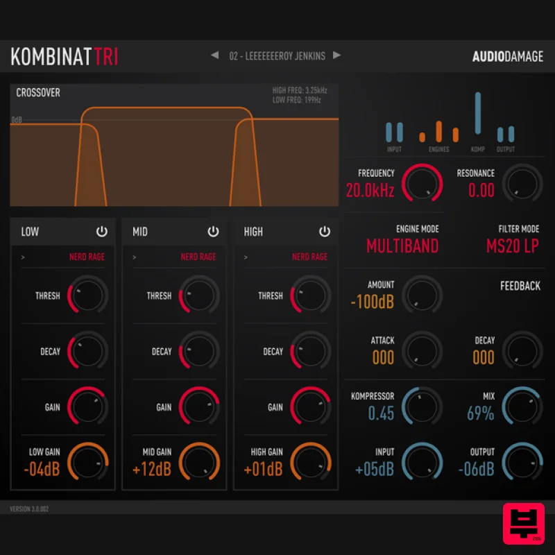 Audio Damage Kombinat Tri - Multi Effect