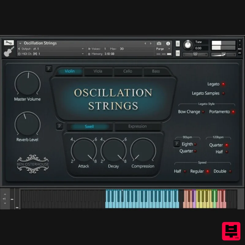 Ben Osterhouse Oscillation Strings - Professional Music Instrument Photo