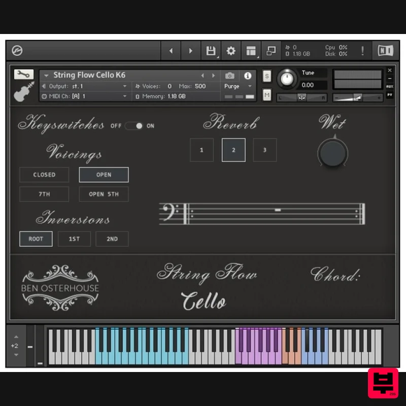 Ben Osterhouse String Flow Cello - Professional Music Instrument Photo