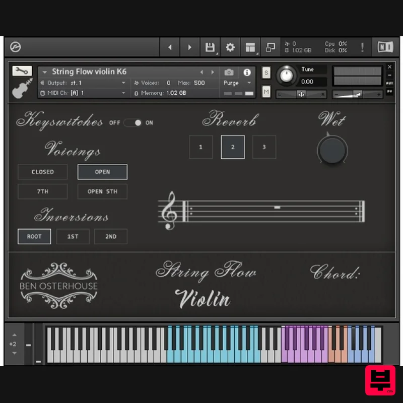 Ben Osterhouse String Flow Violin - Professional Music Instrument Photo