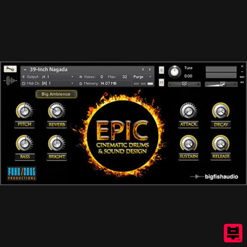 Big Fish Audio Epic: Cinematic Drums & Sound Design - Kontakt Instrument