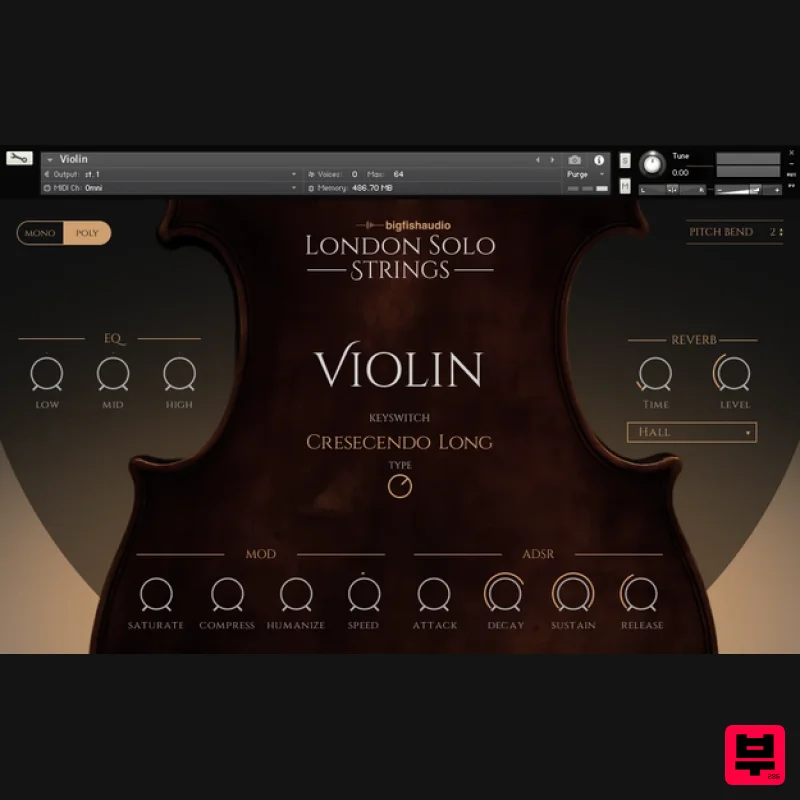 Big Fish Audio London Solo Strings - Kontakt Instrument