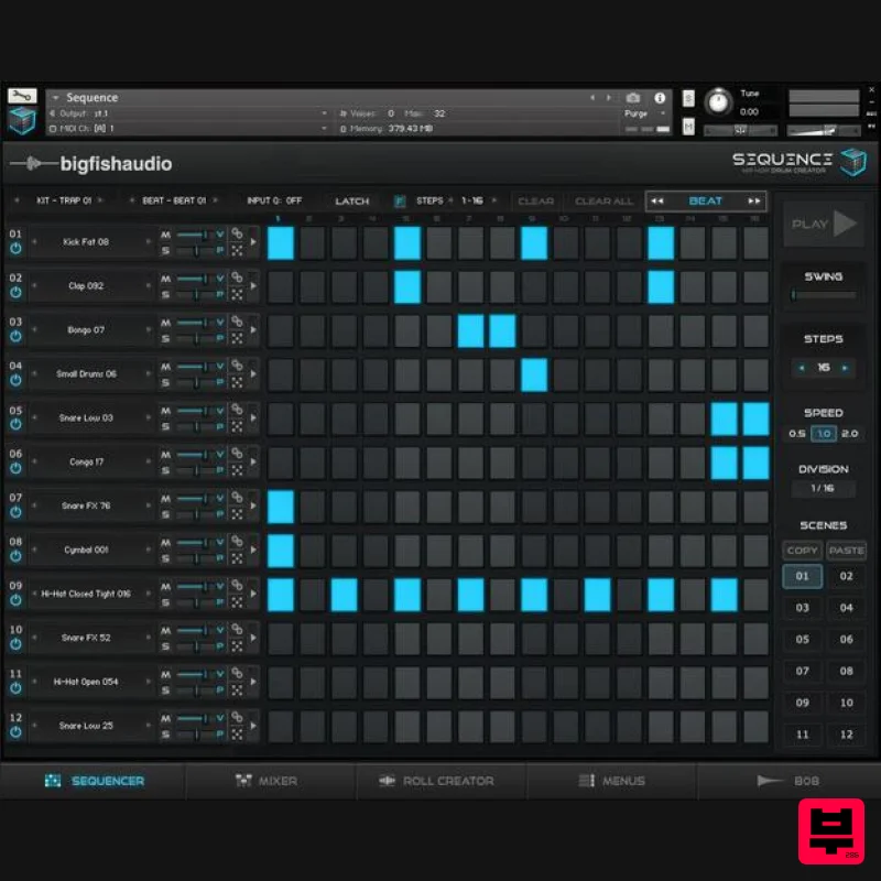 Big Fish Audio Sequence: Hip Hop Beat Creator - Kontakt Instrument