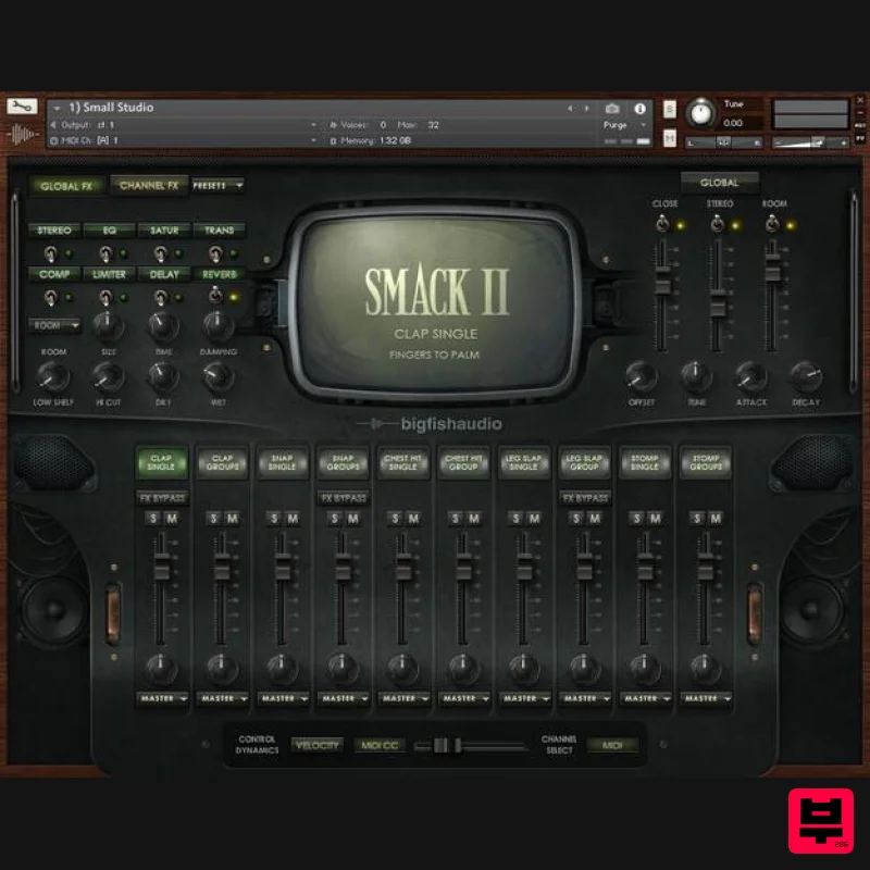 Big Fish Audio SMACK 2: Claps, Snaps & Stomps - Kontakt Instrument