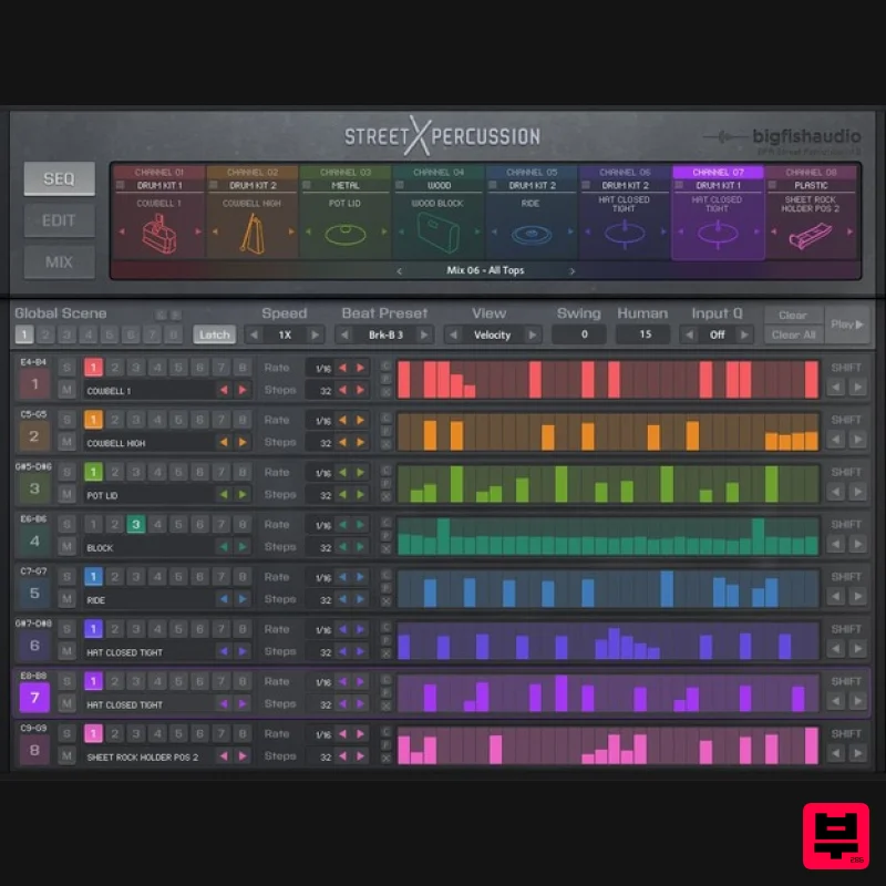 Big Fish Audio Street Percussion - Kontakt Instrument