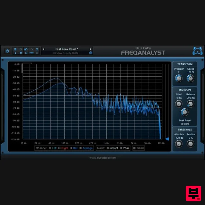 Blue Cat Audio Blue Cat's FreqAnalyst - Spectral Analysis