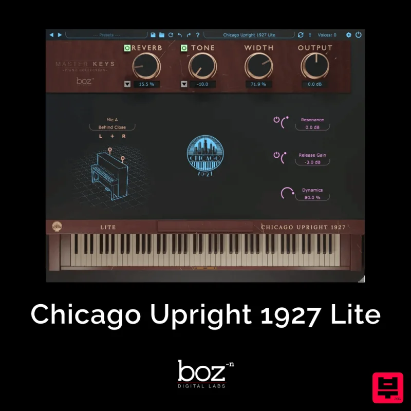 Boz Digital Labs Chicago Upright 1927 Lite - Piano Instrument