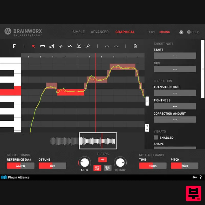 Brainworx bx_crispytuner - Professional Music Instrument Photo