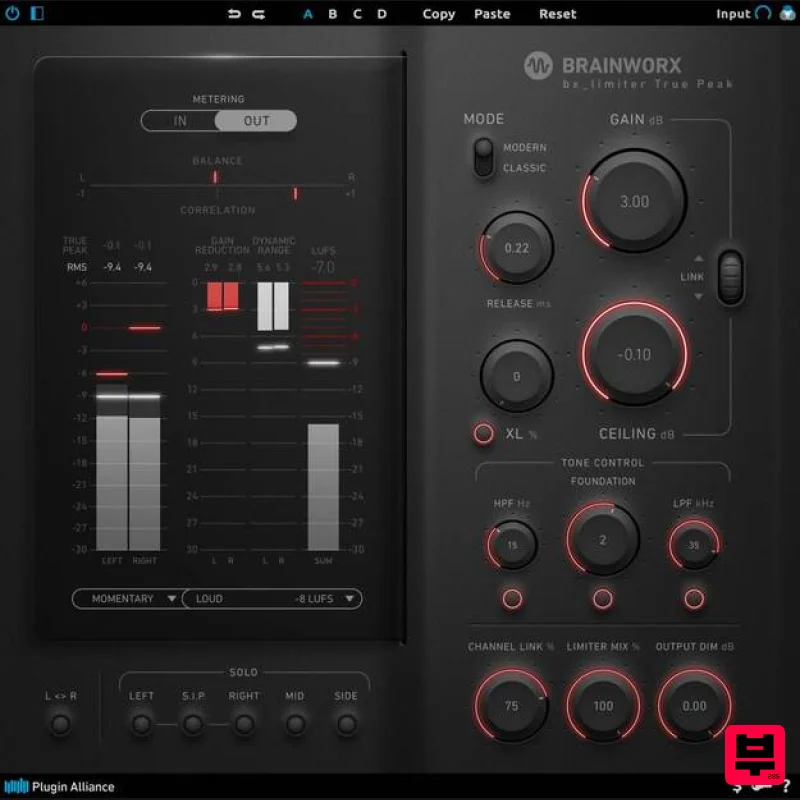 Brainworx bx_limiter True Peak - Limiter