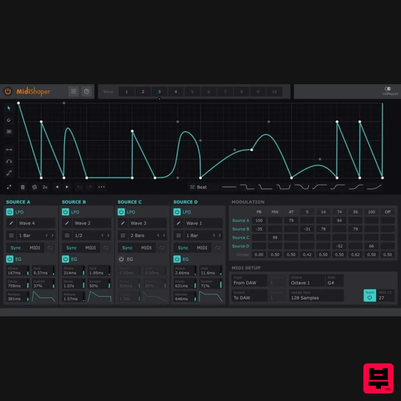 Cableguys MidiShaper - Modulator