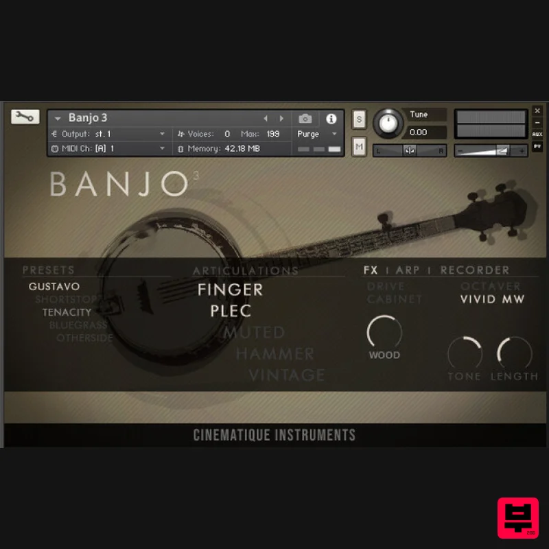 Cinematique Instruments Banjo v3 - Kontakt Instrument